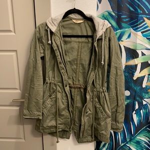Army Green Jacket with Hood